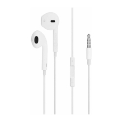 Auricular In Ear con Microfono Stereo 3.5 mm Blanco Global EPINEARMIC-2W