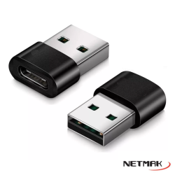 Adaptador USB (M) a Tipo C (H) Netmak NM-UC