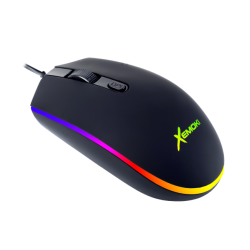 Mouse Gamer USB Rubber 4D Luminoso RGB Croma 800-1200-1600 DPI Xemoki XK-GM046V2