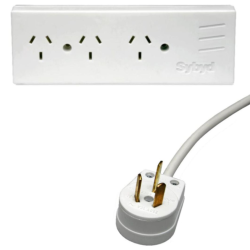 Zapatilla prolongador Binorma 3 Bocas cable 1.5 Mtrs  Sybyd ZAP-305