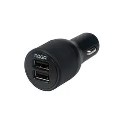 Kit Cargador USB para Auto 2.1 A x 2 + cable micro USB Noganet CARUSB20