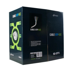 Bobina Cable UTP Cat. 6e Interior 100Mts. Noganet NG-UTP3-100