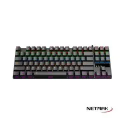 Teclado Mecanico TKL Negro Switches Blue Netmak NM-SKILL