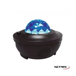 Velador Proyector con Parlante Bluetooth Netmak NM-502