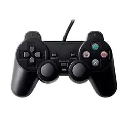 Joystick con Cable Compatible PS2 Color Negro Global P2-BK