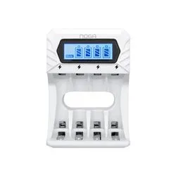 Cargador de Pilas Noganet x4 AA/AAA c/Display NG-6000C