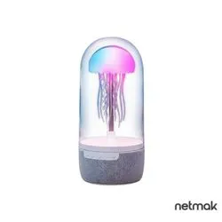 Velador Parlante Bluetooth con Luces Netmak NM-MEDUZA