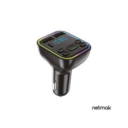 Transmisor FM Bluetooth c/ Puerto Tipo C Netmak NM-CAR38