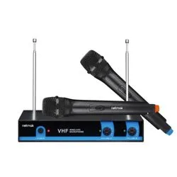 Microfonos x2 + Receptor Inalambrico Netmak NM-MC25
