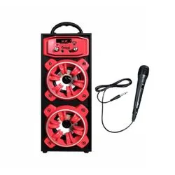 Parlante Bluetooth Premium Torre Doble Global 2x 10W Karaoke SBL14-KARAOKE-BK