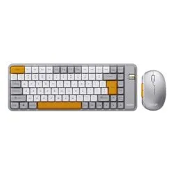Teclado + Mouse Inalambrico 2.4G BT Noganet Plateado NKB-Q20PL
