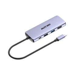 Hub HIKSEMI 8en1 USB Type C HDMI SD USB 3.0 x3 / USB 2.0 HS-HUB-DS8