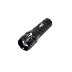 Linterna de alumino con led 3W, a pilas Nisuta Negro NSLI20