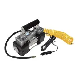 Compresor 12V Metalico Digital Corte Autom. Doble Piston Nisuta NSAC80