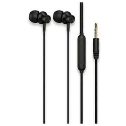 Auricular Stereo Metalico 3.5mm Manos Libres In Ear Nisuta Negro NSAU6S