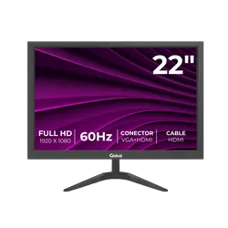 Monitor Global TN 21.5 Pulgadas FHD VGA + HDMI MON136