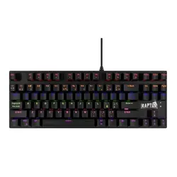 Teclado Gamer Raptor Fireclaw M87 Mecanico Retroiluminado Switch Red Outemu Fireclaw-m87