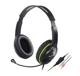 Auricular C/mic Genius Hs-400a,green,+single Jack Cable 1-0417409