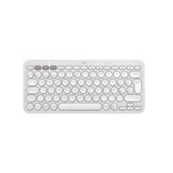 Teclado Logitech Bluetooth K380s Pebble Blanco Teclas Redondas K380S-WHT