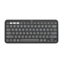 Teclado Logitech Bluetooth K380s Pebble Grafito Teclas Redondas K380s-gra