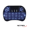 Teclado MINI Negro inalambrico Smart TV c/Touchpad 2.4 Ghz Netmak NM-KB980B
