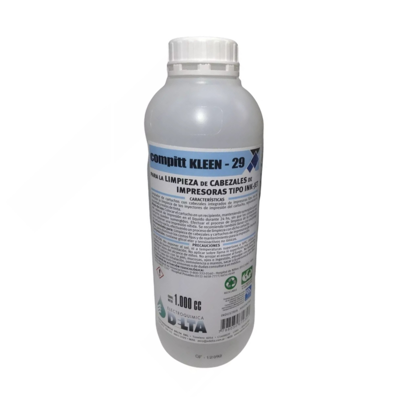 Compitt Kleen-29 Limpia Cabezales INK-JET Bidon x 1 Litro Delta DTI