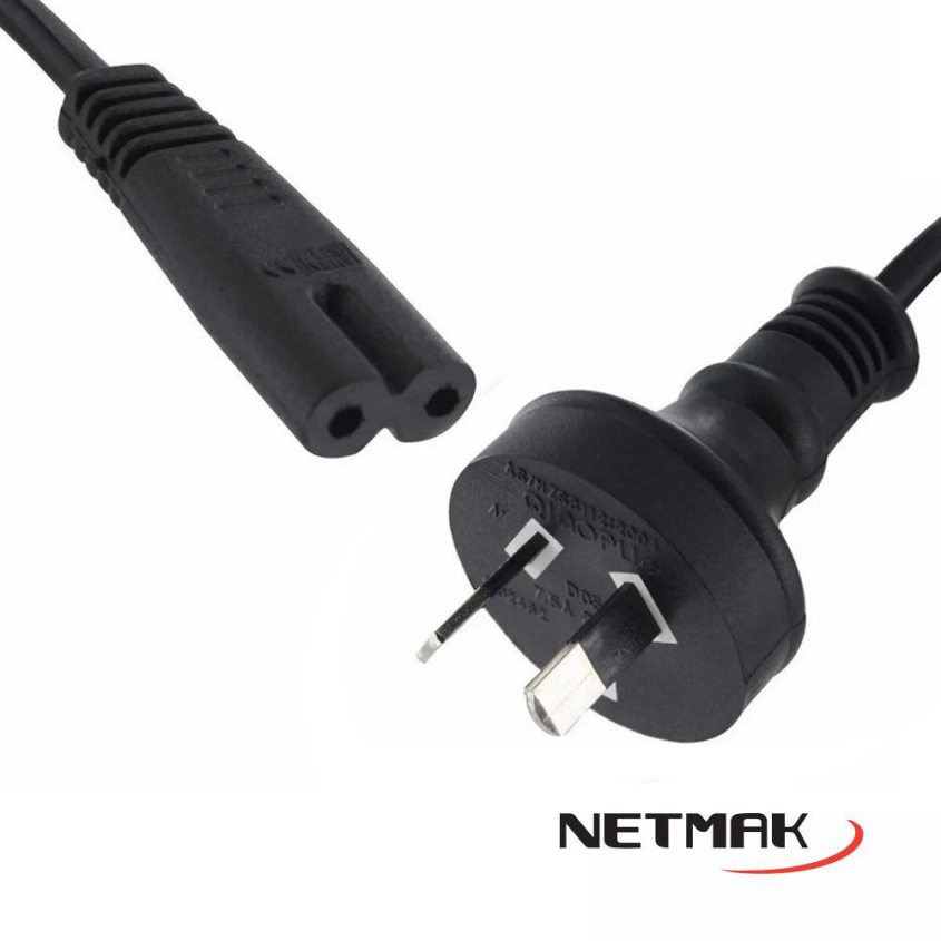 Cable Power tipo 8 1.5M Netmak NM-C77