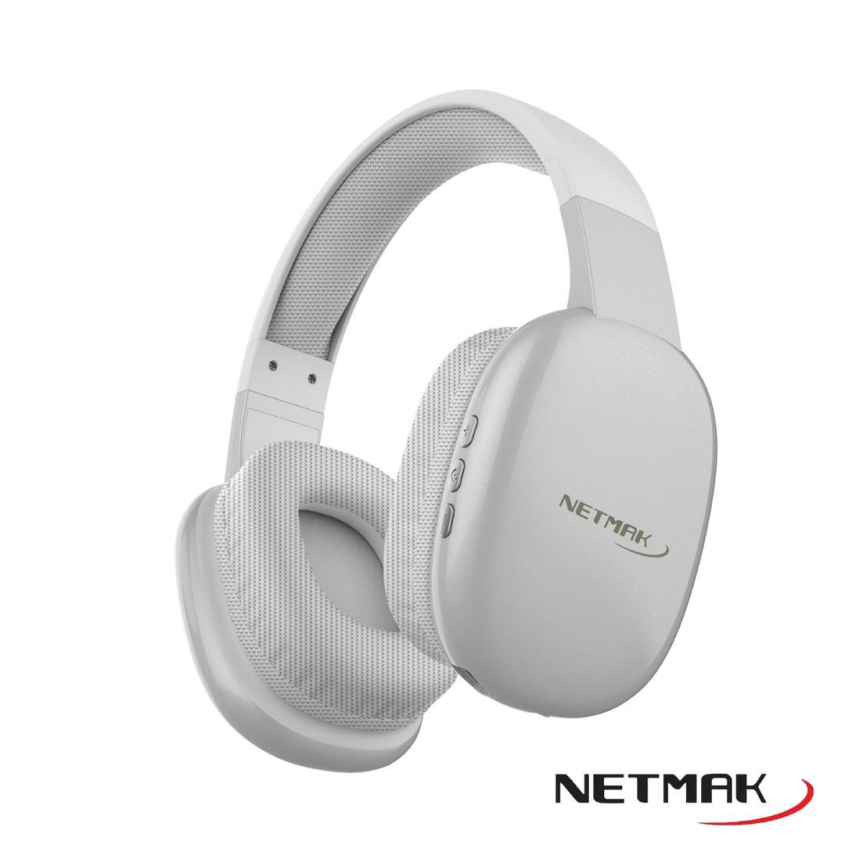 Auricular Vincha Bluetooth BLANCO Netmak NM-VOLT-W