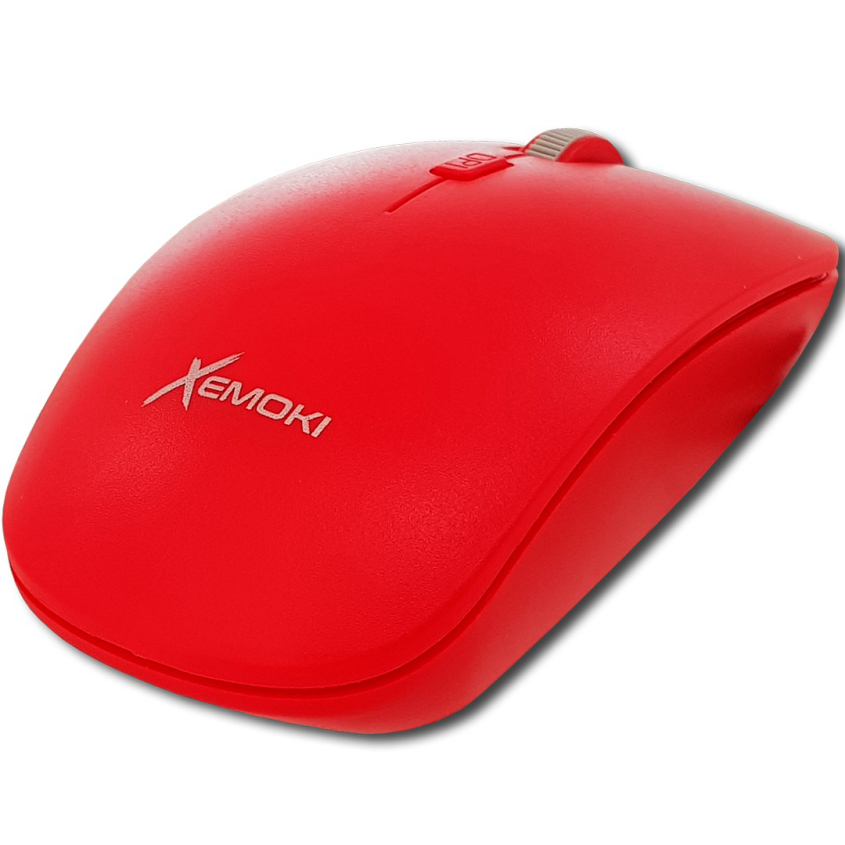 OFERTA  Mouse ROJO USB 4D 800-1200-1600 DPI Xemoki XK-LW21RDV2