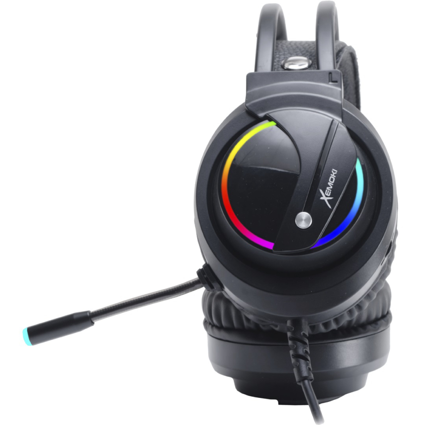 Auriculares Gamer Xemoki Luminoso RGB Mic Flexible PS4+PC+ Adaptador XK-GHX21