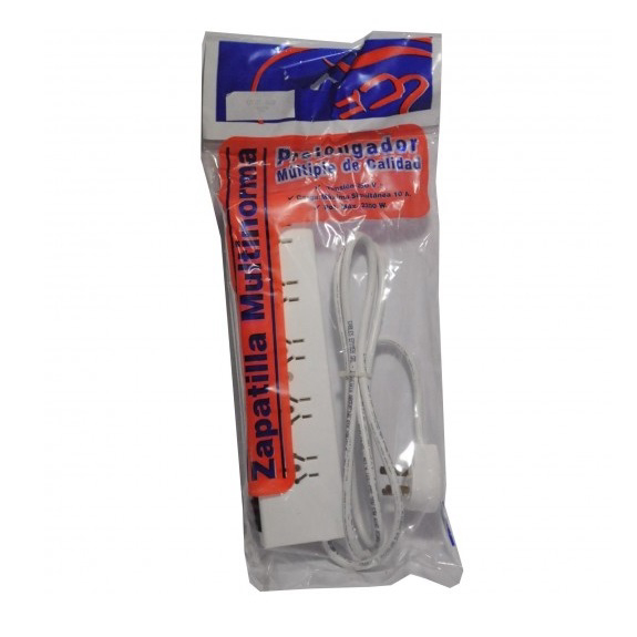Zapatilla prolongador Binorma 3 Bocas cable 1.5 Mtrs  Sybyd ZAP-305