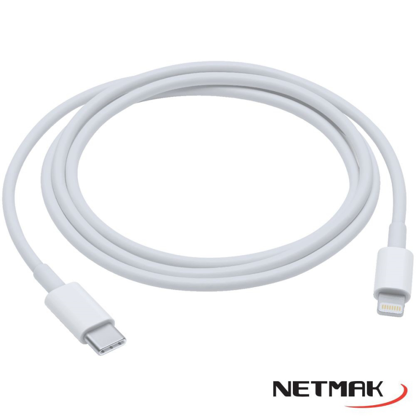 Cable Tipo C a Lighting 1M (Iphone) Netmak NM-C52