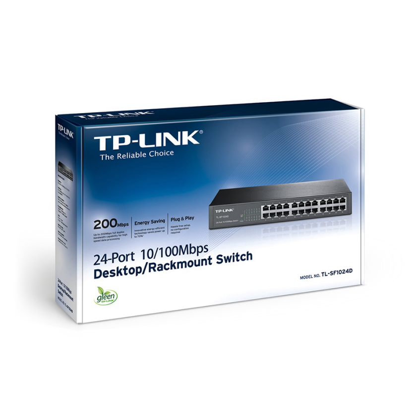 Switch 24 Puertos 10/100 Mbps desktop/Rack Tp-Link TL-SF1024D