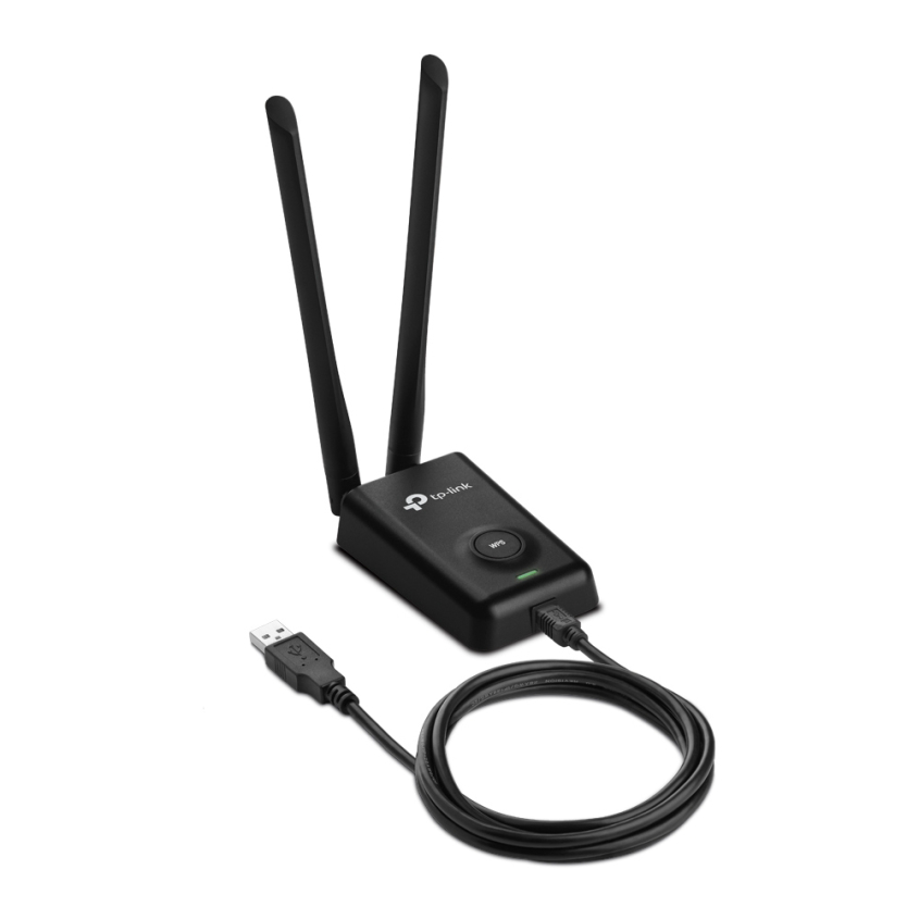 Placa Usb De Red Wireless Hi-pow 300m C/2 Antenas Wifi Tp-link Tl-wn8200nd