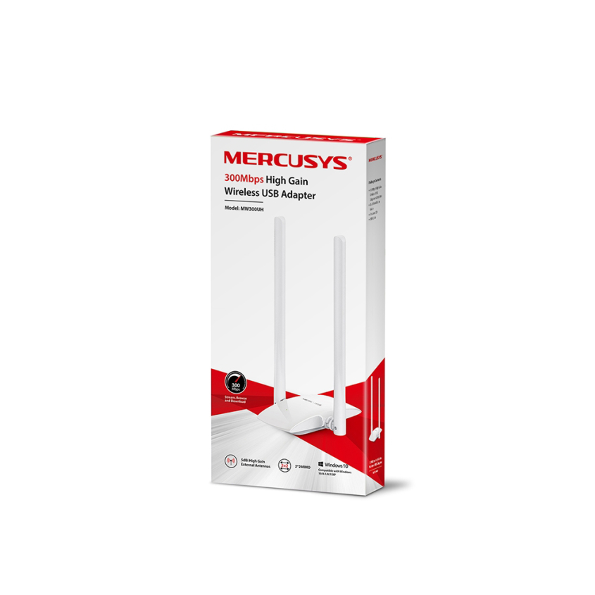Mw300uh Nano P.redw Usb Mercusys 300mbps 2 Antenas