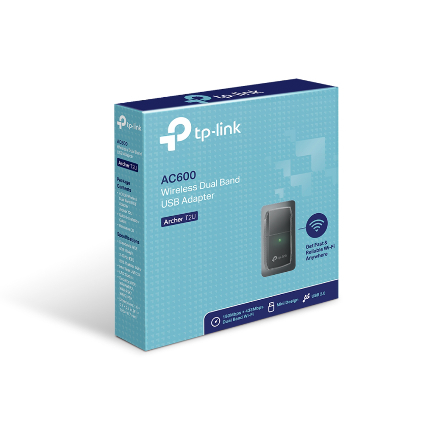 Adaptador Usb Wireless Dual Band Qam Ac600 Tp-link Wifi Archert2u