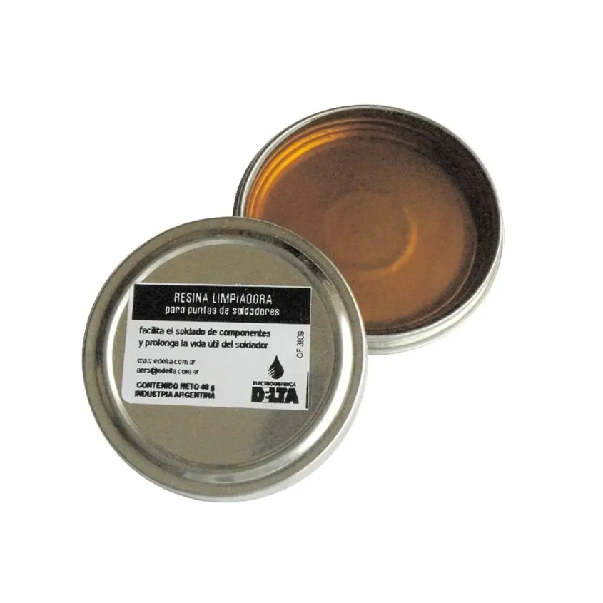 Resina Limpiadora p/ Soldador de estano 50gr. Delta RL