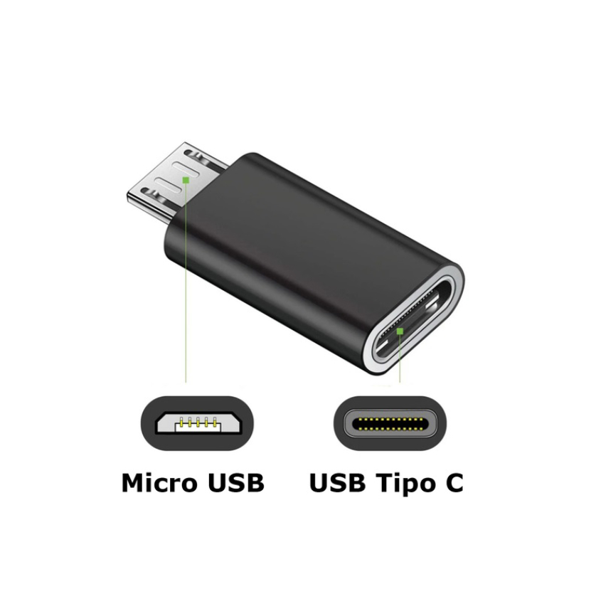 Adaptador Micro USB a USB Tipo C Intco 09-055