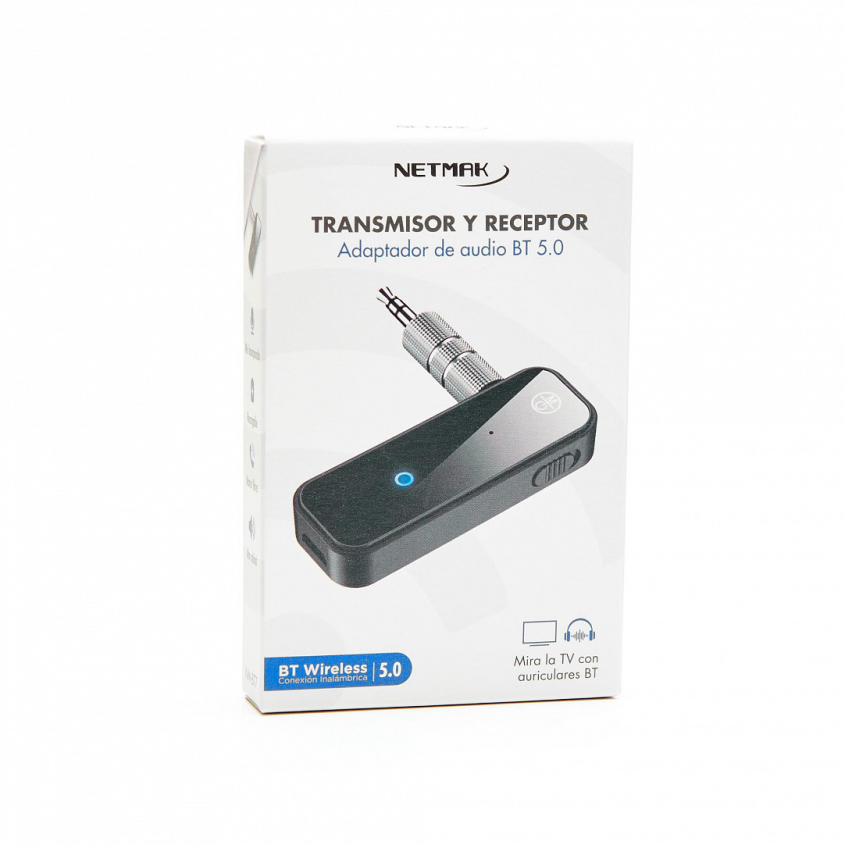 Adaptador Bluetooth Transmisor/Receptor 5.0 audio Netmak NM-BT7