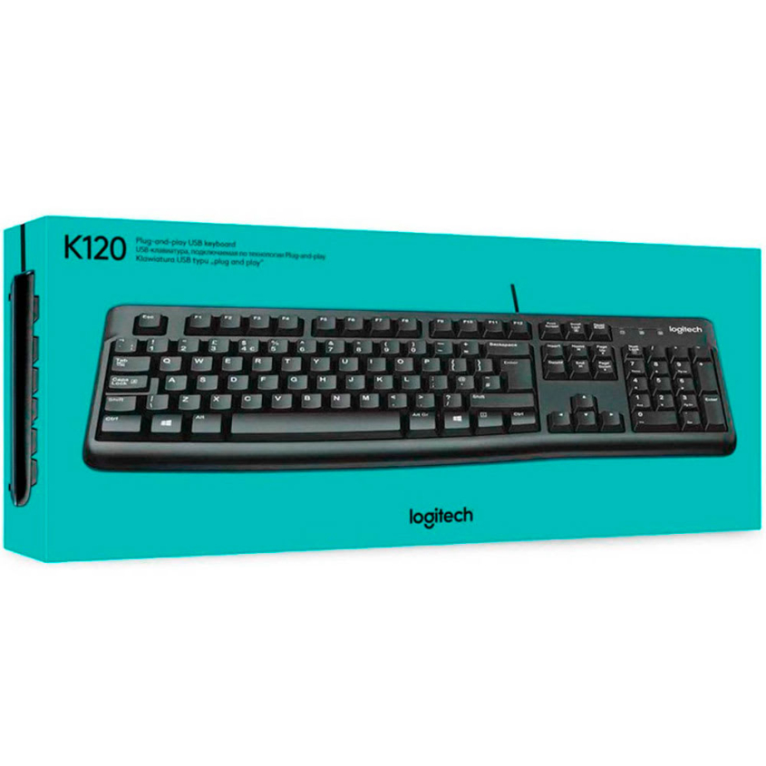 Teclado Usb Logitech K120 Black Logitech K120