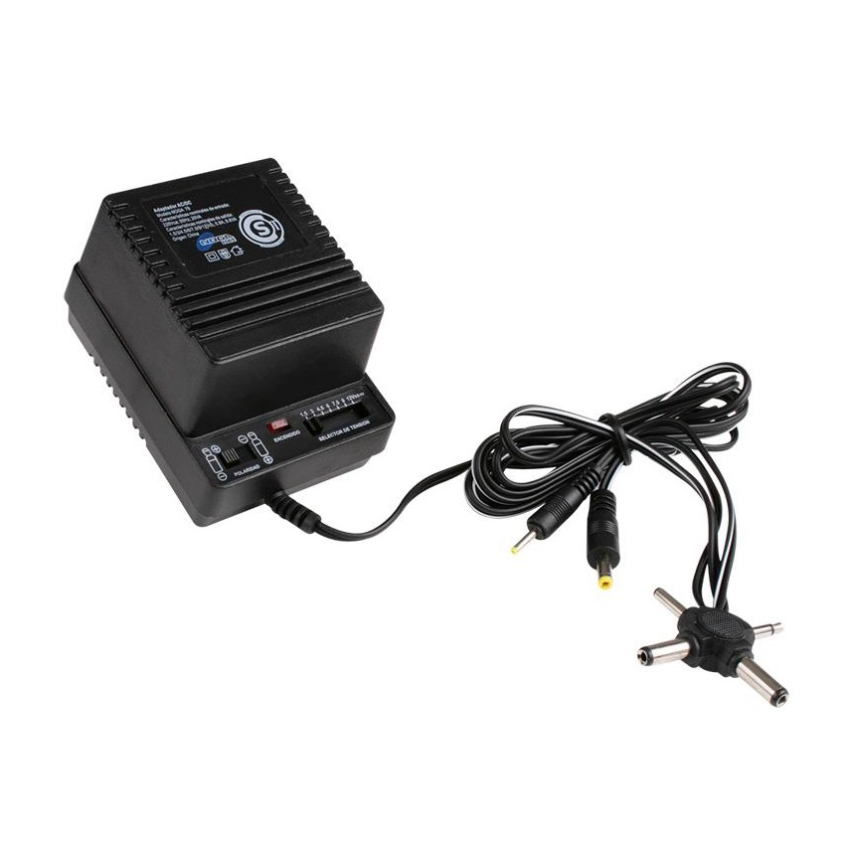 Fuente 800mA multiple voltaje y conectores Noganet