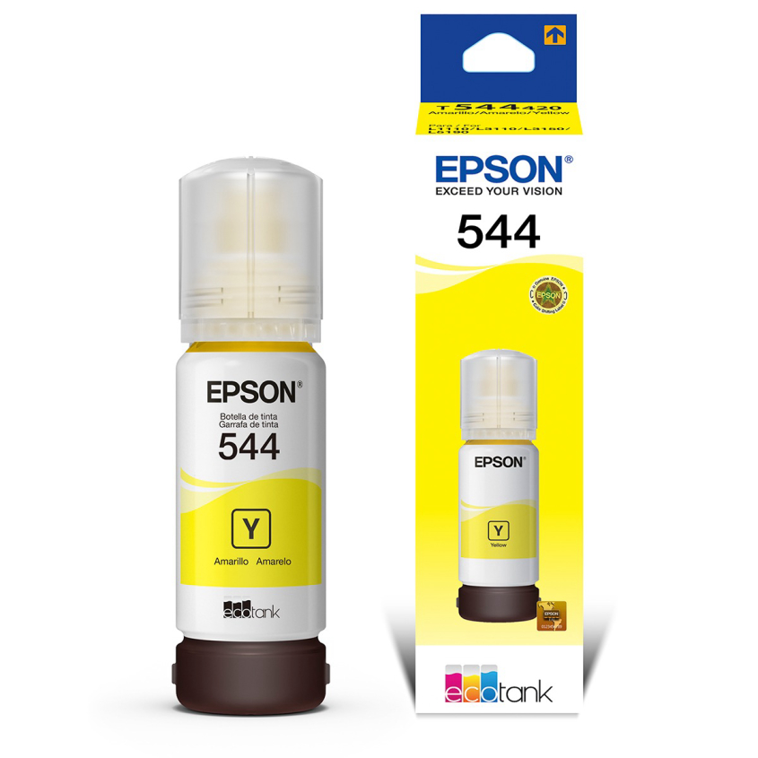 Botella De Tinta Epson Original L3110 Yellow T544420