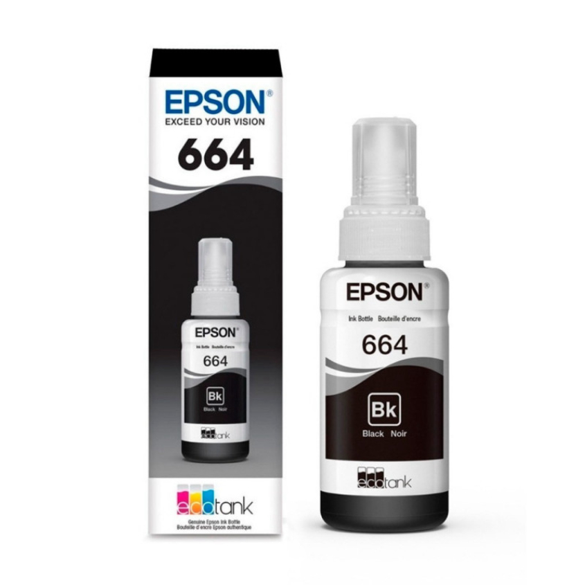 Botella de tinta Epson 664 Original L200 NEGRO T664120