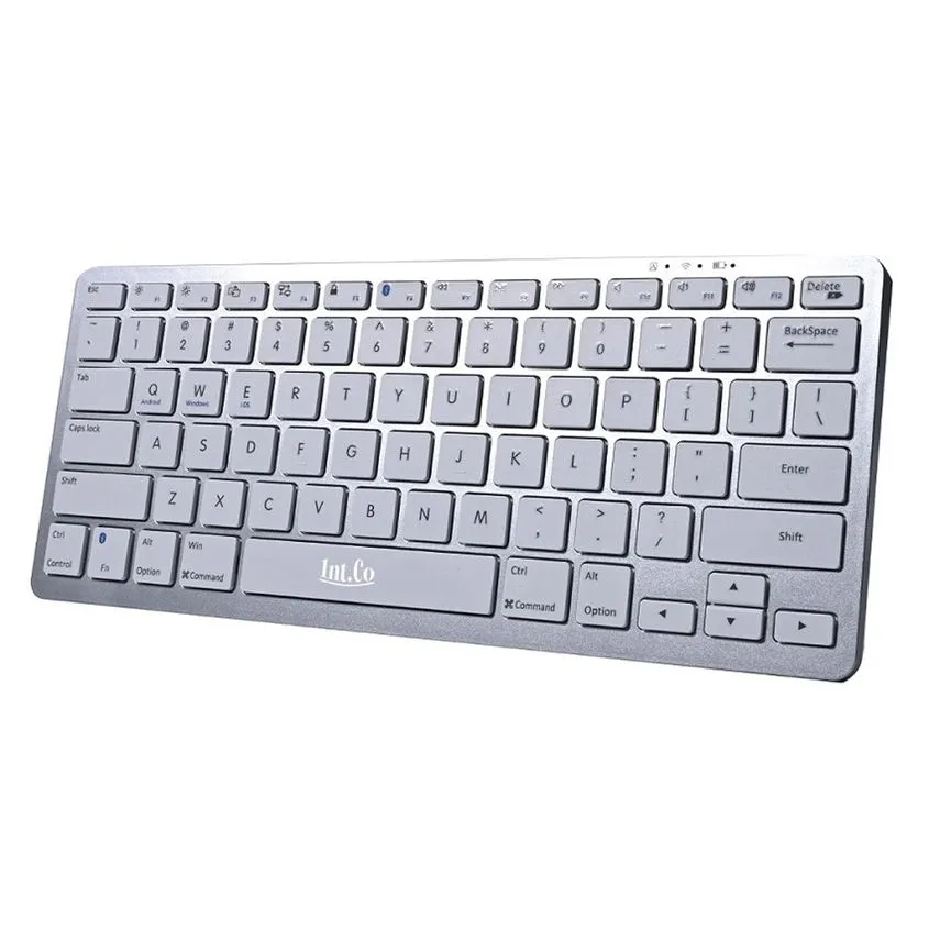 Combo Mouse y Teclado Bluetooth Slim Blanco Intco