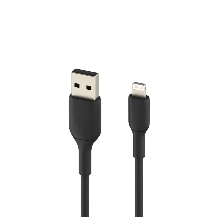 Cable USB a LIGHTNING corto 25 cm BLACK Generico OEM USB-LTGBK