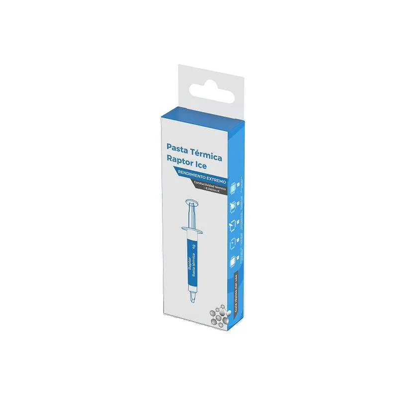 Pasta Termica Raptor Ice Conductividad Termica 8.3w/m-k 4gr. Rap-ice-8.3w