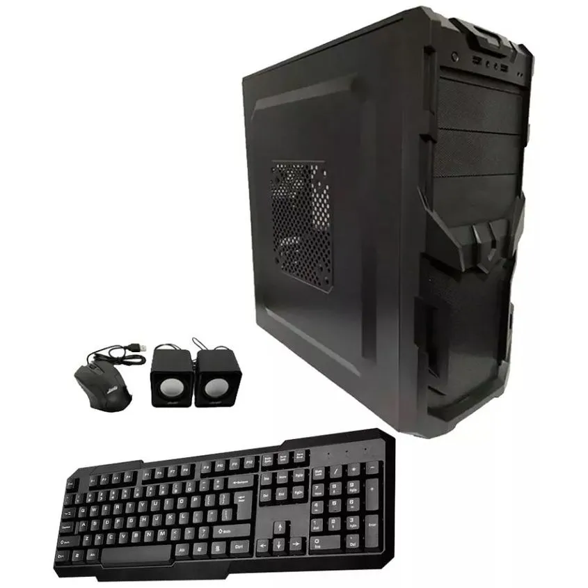 Kit Gabinete BRB + Teclado + Mouse + Parlantes + Fuente 550W KITBRB-SB40