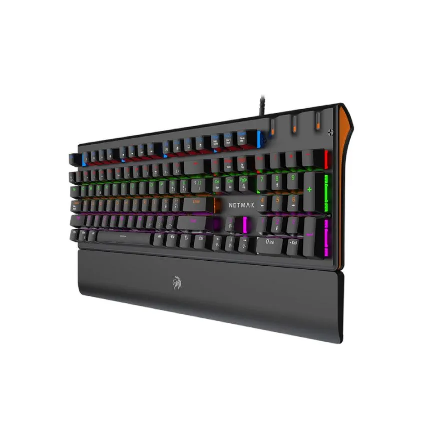 Teclado Mecanico Retroiluminado Switch Blue Netmak
