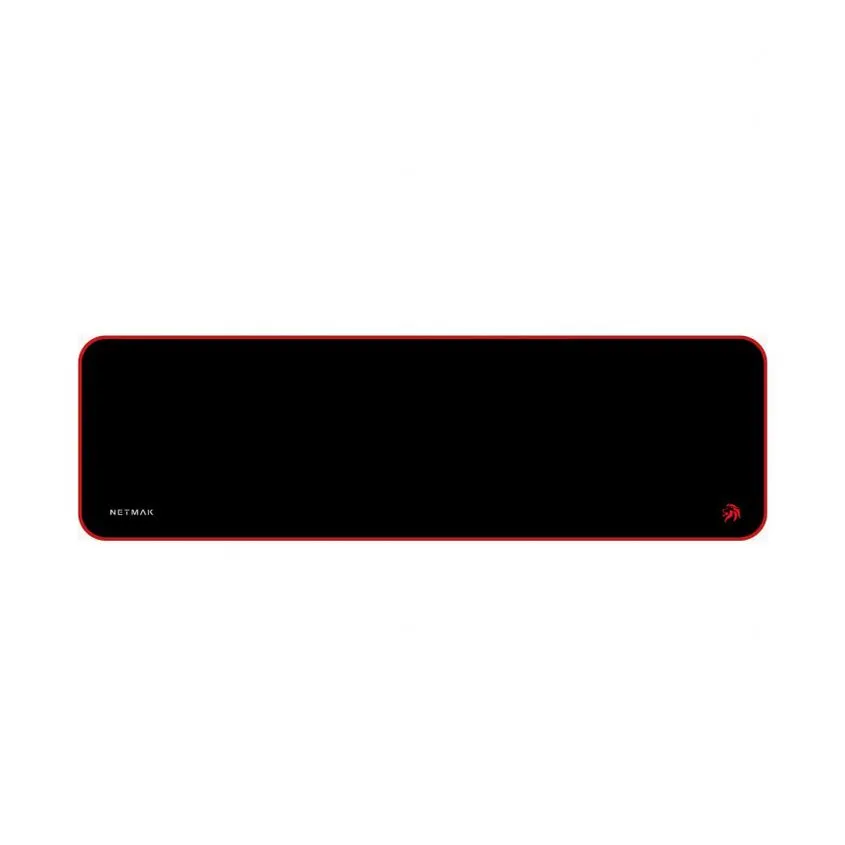Mouse Pad Gamer 80 x 30 cm Laterales bordados Rojo Netmak NM-MP756