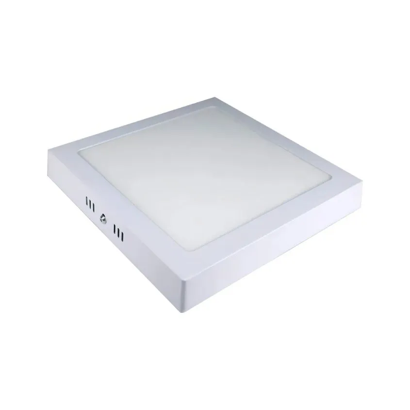 Led Plafon Panel Cuadrado Plastico Luz Fria 18W 210x210x32mm Sybyd SY18CAPAF